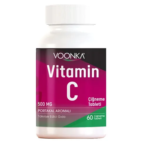 Voonka Vitamin C Orange Flavored 62 chewable Tablets
