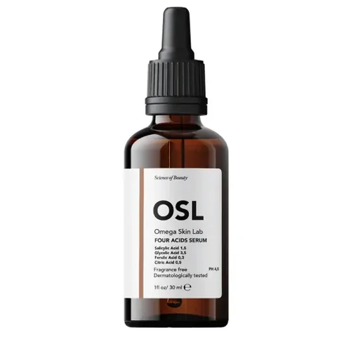 Osl Omega Skin Lab سيروم أو إس إل أوميجا سكين لاب للأحماض الأربعة 30 مل