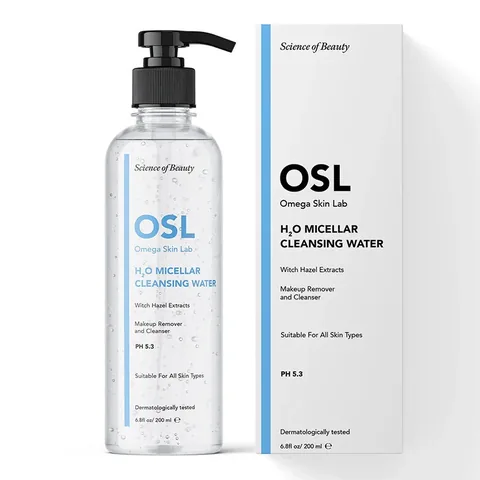 Omega Skin Lab H2O Micellar Makeup and Face Cleansing Water 200 ml
