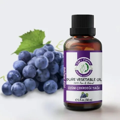 Edys Organics زيت بذور العنب العضوي من إيديس، 30 مل نقي، جودة معصورة على البارد