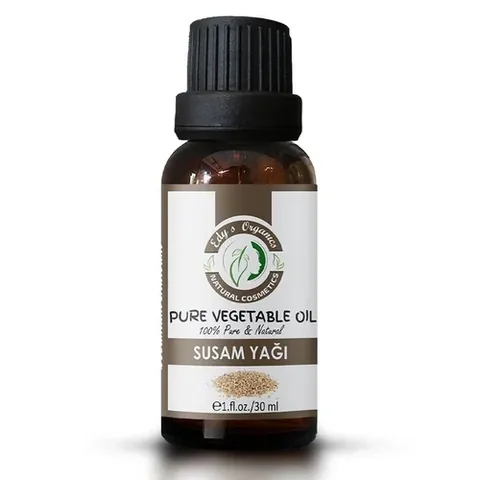 Edys Organics Pure Sesame Oil - 30ml, Cold-Pressed &amp; Natural