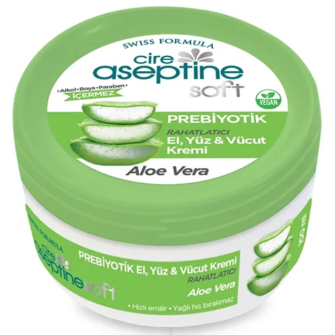Cire Aseptine كريم سير أسيبتين سوفت بخلاصة الصبار البريبايوتيك 100 مل