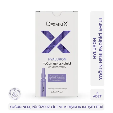 Derminix أمبولة ديرمينيكس هيالورون ١٢ مل سيروم مرطب للعناية بالبشرة