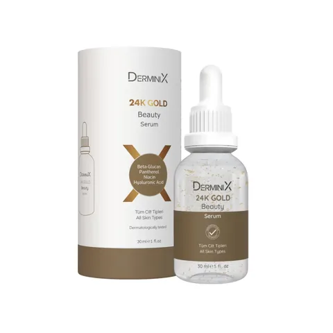 Derminix سيروم ديرمينيكس الذهبي عيار ٢٤ قيراط إكسير الجمال المضاد للشيخوخة ٣٠ مل