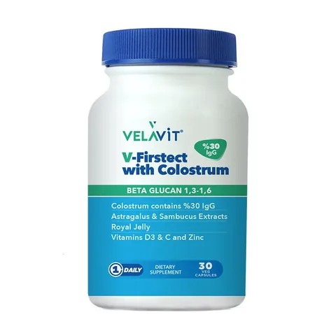 Velavit V-Firstect with Colostrum Dietary Supplement 30 Capsules