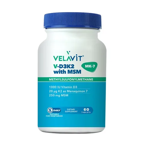 Velavit V-D3K2 With MSM 60 Tablet