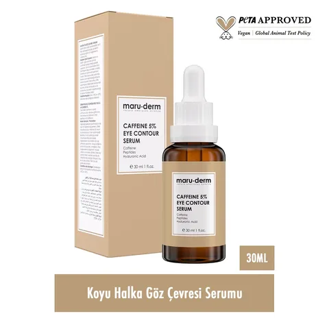 Maruderm Caffeine %5 + Peptides + Hyaluronic Acid Eye Contour Serum 30 ml