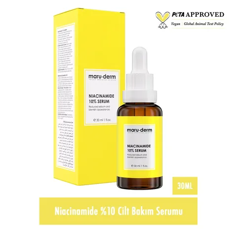 Maruderm Niacinamide 10% + Hyaluronic Acid + Panthenol Skin Care Serum 30 ml