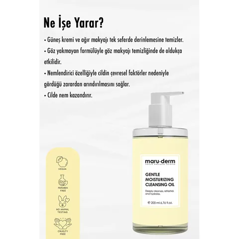 Maruderm Reinigungsöl für Gesicht und Körper - 200ml