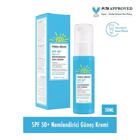 Maruderm Spf50+ Moisturizing Sunscreen 50 ml