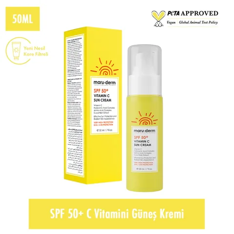 Maruderm Spf50+ Vitamin C Sun Cream 50 ml