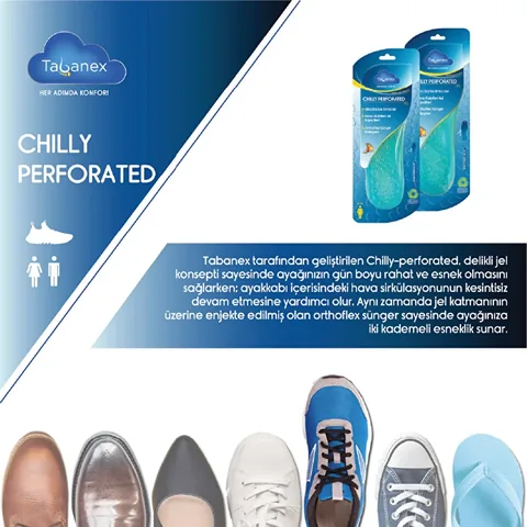Tabanex Women's Perforated Performance Gel Insoles