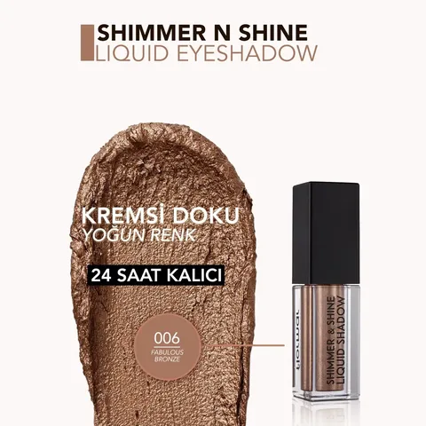 Flormar Shimmer & Shine Glitter Liquid Eyeshadow No: 006