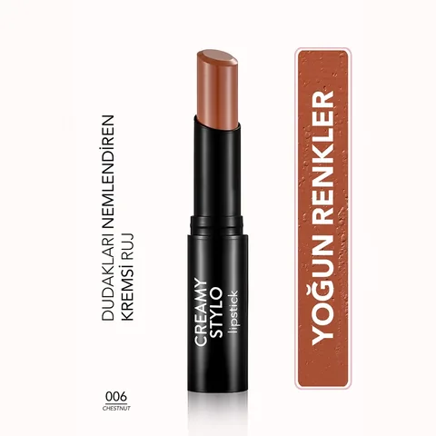 Flormar Creamy Stylo Moisturizing Lipstick 006 chestnut