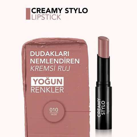 Flormar Creamy Stylo Moisturizing Lipstick 010 nude