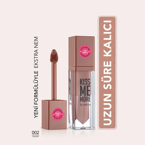 Flormar Kiss Me More Lip Tattoo No: 002 creamy