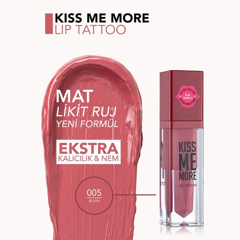 Flormar Kiss Me More Lip Tattoo No: 005 blush