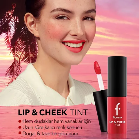 Flormar Multi-Purpose Water Based Tint Lip & Chee 003 Apricot Marmalade 6.9 ml