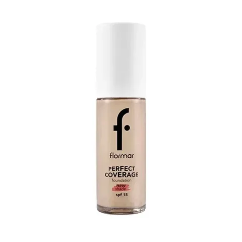 Фонд Flormar Совершенное покрытие Высокопигментированный и полуглянцевый финиш SPF15 130 Светлый бежевый 30 г