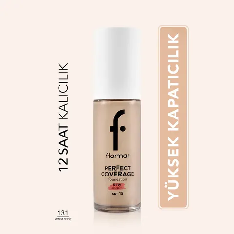 Фонд для лица Flormar Perfect Coverage 131 теплый нюд