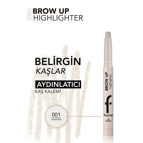 Карандаш для выделения под бровями Flormar Brow Up Soft Texture &amp; Intense Shine 001 Diamond