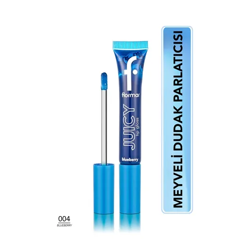 Flormar Juicy Lip Gloss 004 Blaubeere - Hydratischer Glanz