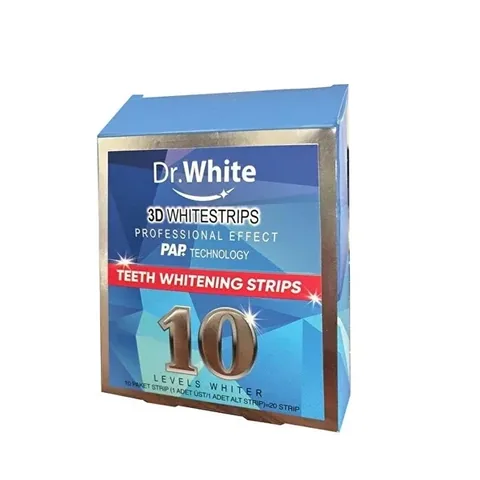Dr. White شرائط تبييض دكتور وايت عبوة من 10 قطع