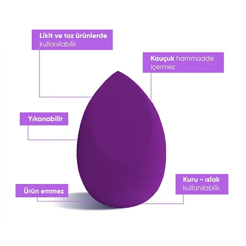 Görkito Makeup Sponge Purple