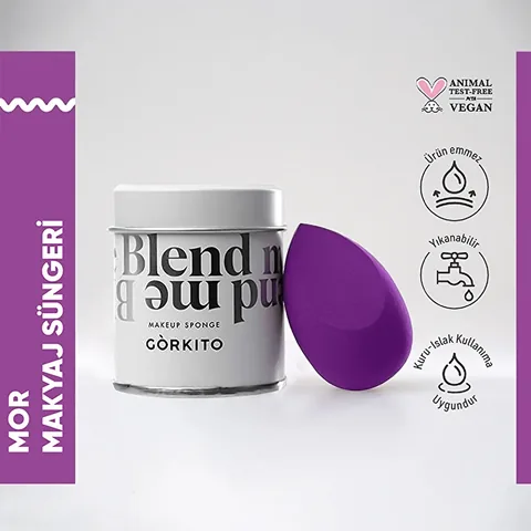 Görkito Makeup Sponge Purple