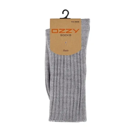 Ozzy Damen Wollsocken Grau 36/40 | Warm & Bequem
