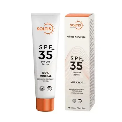 Soltis 100% Mineral Filter SPF35+ Sunscreen Cream 50 ml