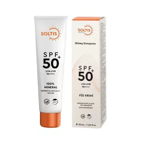 Soltis SPF50 100% Mineral Sunscreen Cream 50 ml