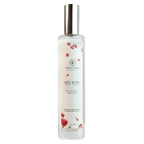 Vinacocha Rosenwasser 100ml - Reines, hydratisierendes Gesichtsspray