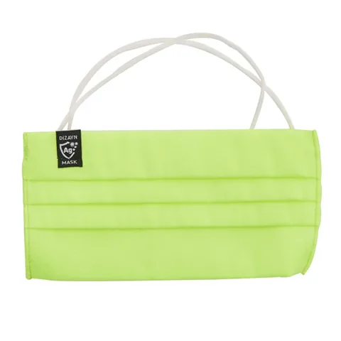Dizaynmask Neon Gelb Silberion Waschbare Stoffmaske M 5