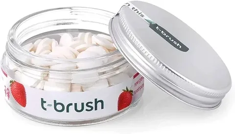 Т-зубная щетка клубничный вкус без фтора для детей 90 таблеток от T-brush