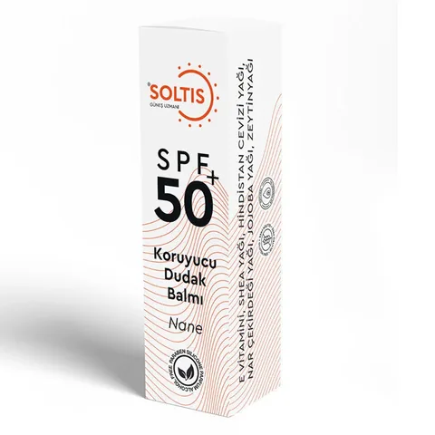 Soltis Intense Moisturizing and Plumping Lip Balm SPF50+ 5 ml - Mint