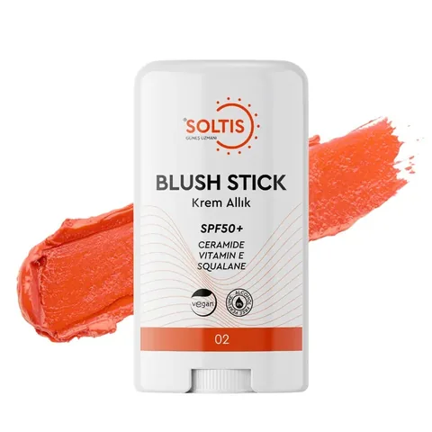 Soltis Moisturizing Stick Blush Spf 50+ Peach Tone 15 gr
