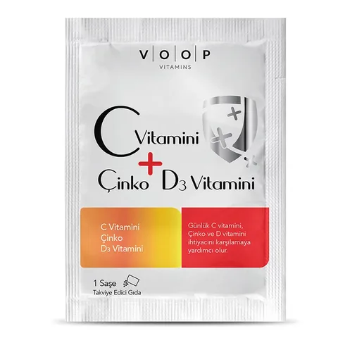 Voop Immunsupport Ergänzung mit Vitamin C, Zink & D3