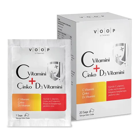 Voop Food Supplement Containing Vitamin C, Zinc And Vitamin D3 20 chassis