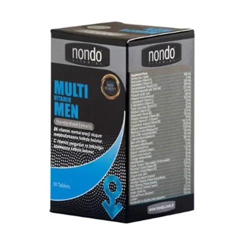 Nondo نوندو فيتامينز متعدد الفيتامينات للرجال 30 قرصًا