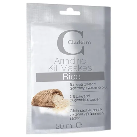 Кладерм Рисовая очищающая глиняная маска 20 мл от Claderm