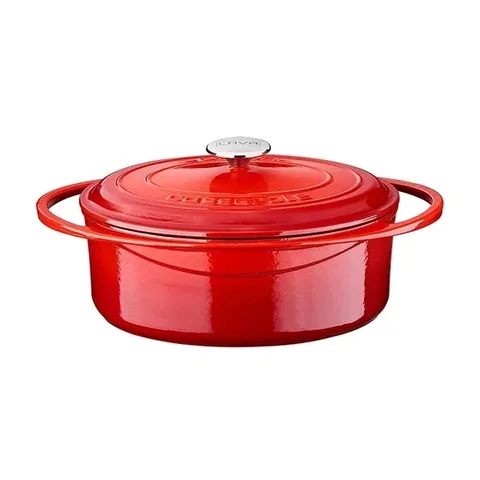 Кастрюля Oval с чугунной крышкой Heritage Series 22 x 28 см от Lava