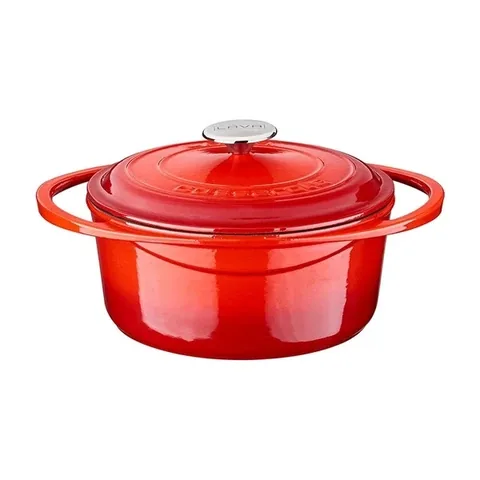 Чугунная кастрюля с крышкой Heritage Series круглая 24 см от Lava