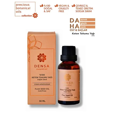 Densa Essential Flaxseed Oil 30ml - Omega-3 Rich Supplement