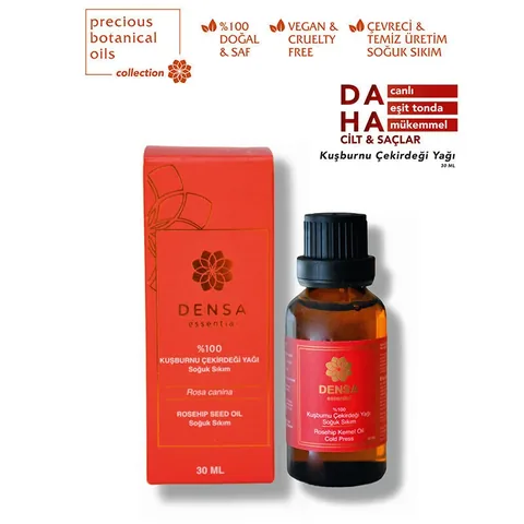 Densa Essential زيت بذور ثمر الورد العطري من دينسا، ٣٠ مل منتجات التجميل العضوية