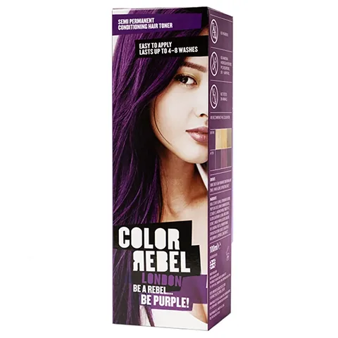 Полу-перманентная краска для волос фиолетовая 100 мл от Color Rebel London