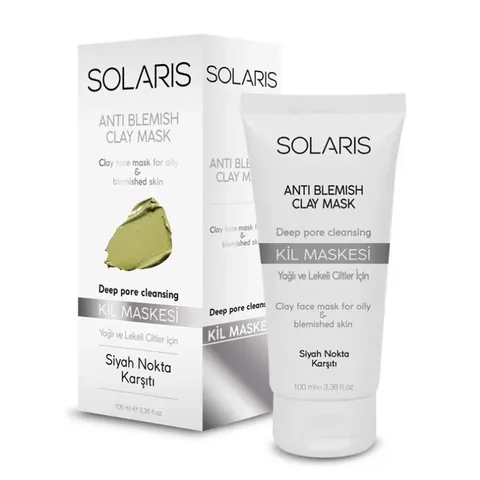 Solaris قناع الطين سولاريس للبشرة الدهنية والمعرضة للعيوب 100 مل