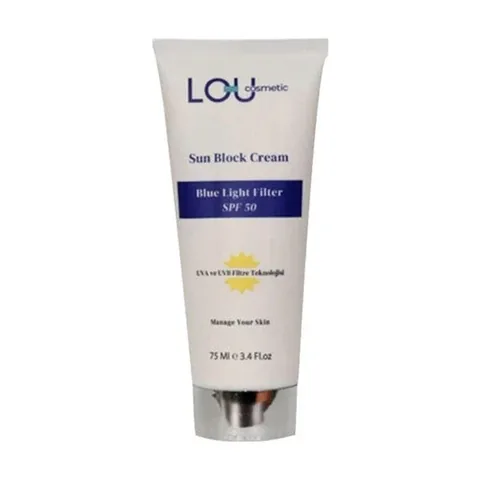 Крем для защиты от солнца Lou Cosmetic с фильтром синего света SPF50+ 75 мл