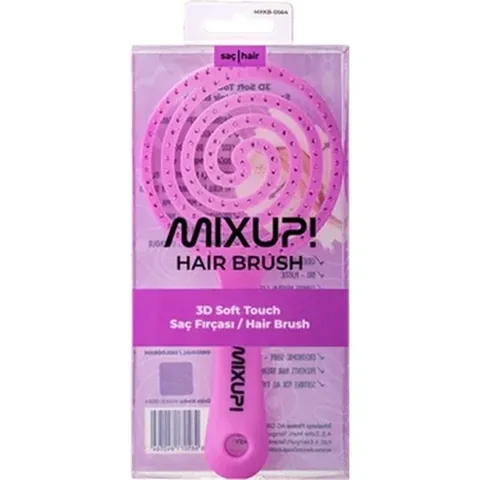 Mixup 3D Soft Touch Haarbürste Lila