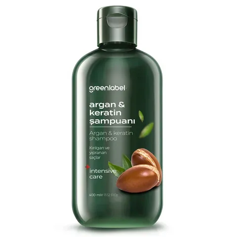 Greenlabel Argan- und Keratin-Shampoo 400ml